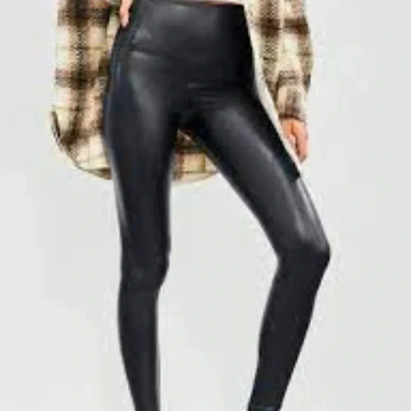 Wilfred Free Daria Pant High-waisted Vegan Leather leggings S - Picture 4 of 12